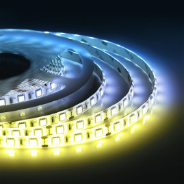 Светодиодная лента Apeyron 14,4W/m 60LED/m 5050SMD теплый/холодный белый 5M 222ОО