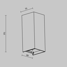 Уличный настенный светильник Maytoni Outdoor Drape O525WL-L10B3K
