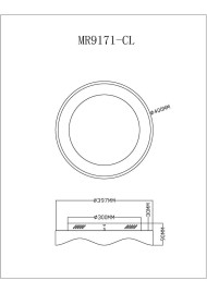 Потолочный светодиодный светильник MyFar Ceiling Diona MR9171-CL