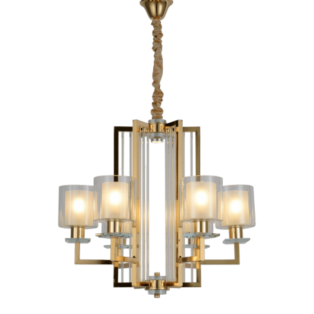 Подвесная люстра Lumina Deco Manhattan LDP 8012-6 F.GD