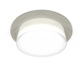 Комплект встраиваемого светильника Ambrella light Techno Spot XC7623040 SGR/FR/CL серый песок/белый матовый/прозрачный (C7623, N7160)