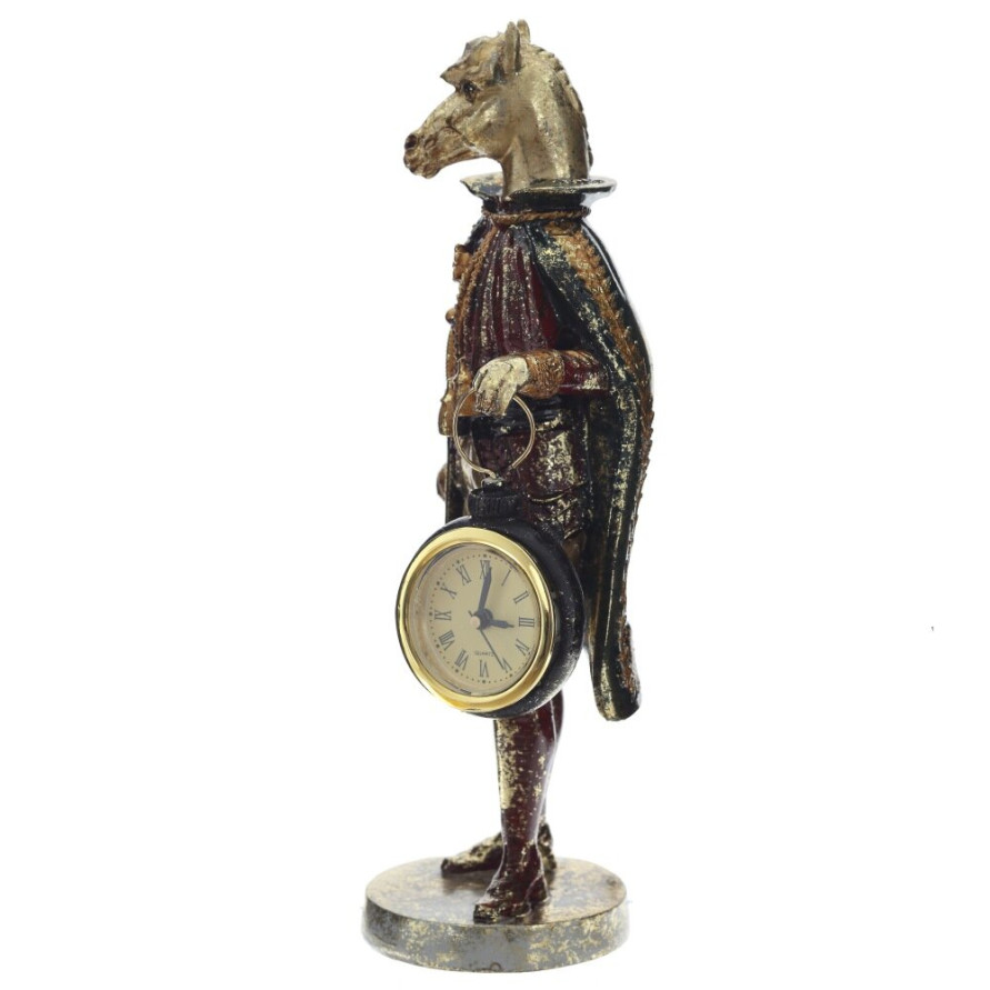 Фигурка декоративная &quot;Лошадь&quot; с часами D4см, (LR44x1), L12 W7,5 H24,5 см