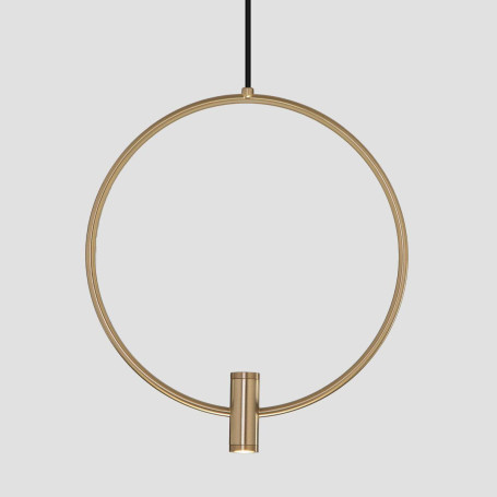 Подвесная светодиодная люстра Eurosvet Layla 50257/3 Led черный/ латунь