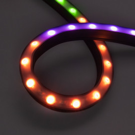 Грейзер DMX THOR-3D-F24-25x27mm 24V RGB (17 W/m, IP65, 1m, wire x2) Arlight 045257