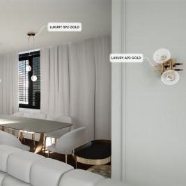 Бра Crystal Lux Luxury AP2 Gold