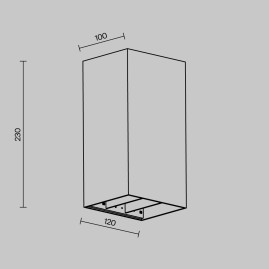 Уличный настенный светильник Maytoni Outdoor Drape O525WL-L20B3K