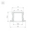 Профиль встраиваемый Arlight LINE-2315-F-2000 ANOD 044268