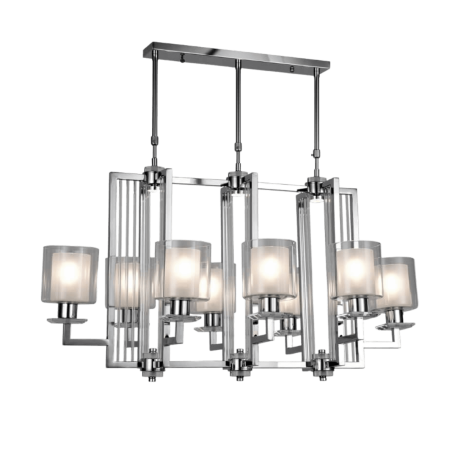 Подвесная люстра Lumina Deco Manhattan LDP 8012-8 PR CHR