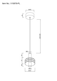 Подвесной светодиодный светильник Moderli Sylv V10878-PL