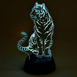 Светодиодная фигура Uniel ULI-M507 RGB/3AA Tiger/Black UL-00008402