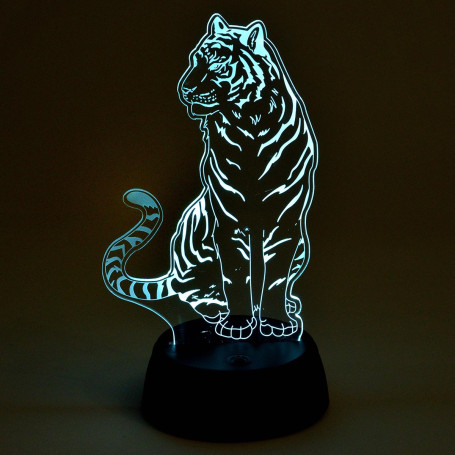 Светодиодная фигура Uniel ULI-M507 RGB/3AA Tiger/Black UL-00008402