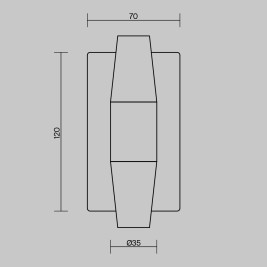 Настенный светильник (бра) Maytoni MOD401WL-L6BS3K