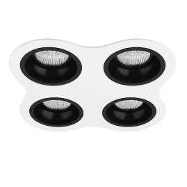 Комплект из светильников и рамки Lightstar Domino Round (214646+214607+214607+214607+214607) D64607070707
