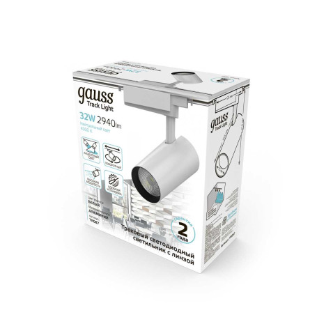 Трековый светодиодный светильник Gauss Track Light Led TR087