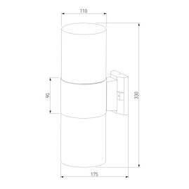 Уличный настенный светильник Elektrostandard Roil 35125/D a055636
