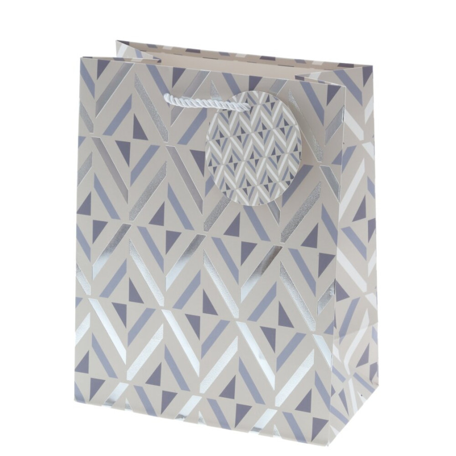 Пакет подарочный S (бумага 210г/м2, блок микс 12шт), L18 W10 H23 см, 4в.