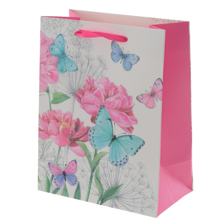 Пакет подарочный S (бумага 210г/м2, блок микс 12шт), L18 W10 H23 см, 4в.