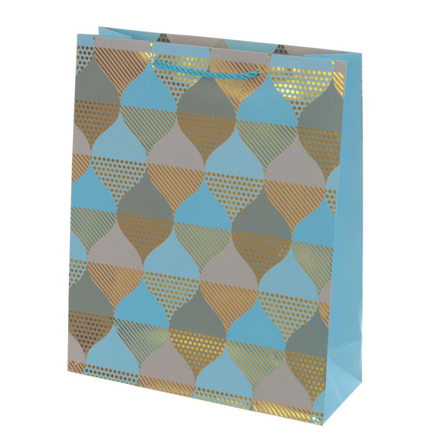 Пакет подарочный S (бумага 210г/м2, блок микс 12шт), L18 W10 H23 см, 4в.