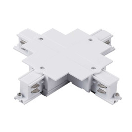 Соединение крестовое встраиваемое с подводом питания к треку 5030xx-R Quattro Lightstar 503146-R