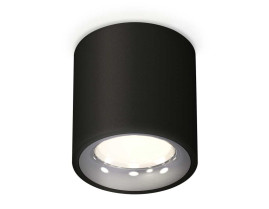 Комплект накладного светильника Ambrella light Techno Spot XS7532022 SBK/PSL черный песок/серебро полированное (C7532, N7012)