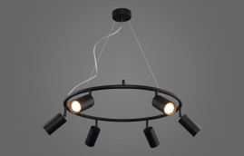 Светильник подвесной Crystal Lux RIVO SP6 BL