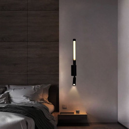 Настенный светодиодный светильник Reluce 86209-9.2-001KT LED3W+6W BK