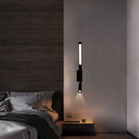 Настенный светодиодный светильник Reluce 86209-9.2-001KT LED3W+6W BK