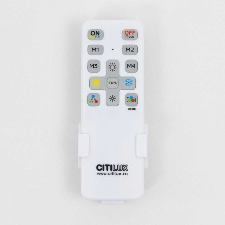 Потолочный светодиодный светильник с пультом ДУ Citilux Купер RGB Белый CL724K95G0