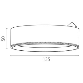 Светильник светодиодный для трековых систем QUATTRO либо потолочный (накладной или встраиваемый) Alta Pro Lightstar 215736