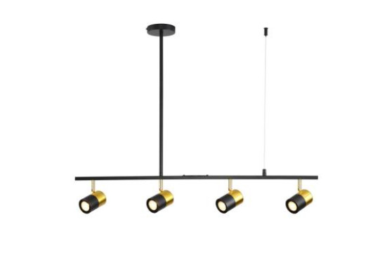 Люстра подвесная Alfa Light F3524-20 Gold+Black GU10*4