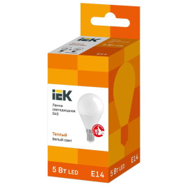 Лампа светодиодная IEK G4 5W 3000K матовая LLE-G45-5-230-30-E14