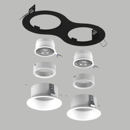 Комплект со светильником Lightstar Domino Round (214627+214606+214606+214006+214006) D6270606WMOD