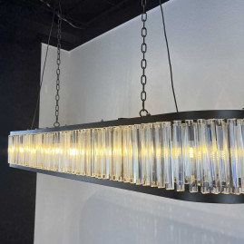 Подвесная люстра Imperium Loft Rh 1920S Odeon Clear Glass Black 180 248522-22