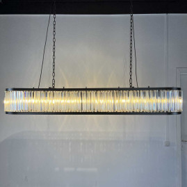 Подвесная люстра Imperium Loft Rh 1920S Odeon Clear Glass Black 180 248522-22