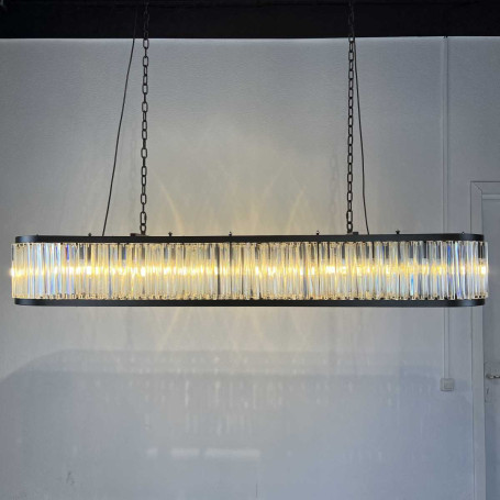 Подвесная люстра Imperium Loft Rh 1920S Odeon Clear Glass Black 180 248522-22