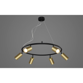 Подвесная люстра Crystal Lux CLT 015C6 D600 BL-GO