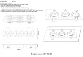 Встраиваемый светильник Crystal Lux CLT 002C3 BL