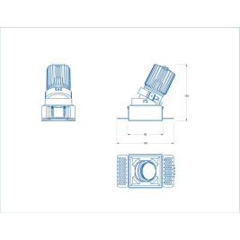 Встраиваемый светодиодный светильник Fiberli MR1215 12130106