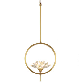 Подвесной светильник Loft-Concept Хрустальный Цветок Лотоса Clear Glass Lotus Lamp 40.3174-0 30343