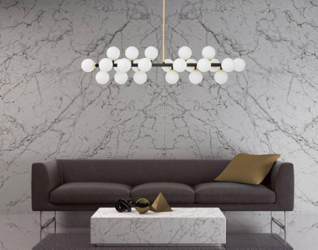 Подвесная люстра Lumina Deco Marsiada LDP 6033-24 BK+GD