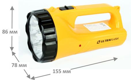 Рабочий светодиодный фонарь Ultraflash Accu Profi аккумуляторный 175х100 45 лм LED3816SM 12859