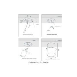 Потолочный светодиодный светильник Crystal Lux CLT 140C80 WH 4000K