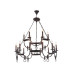 Подвесная люстра Crystal Lux Suerte Brown SP12+6