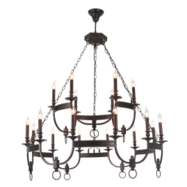 Подвесная люстра Crystal Lux Suerte Brown SP12+6