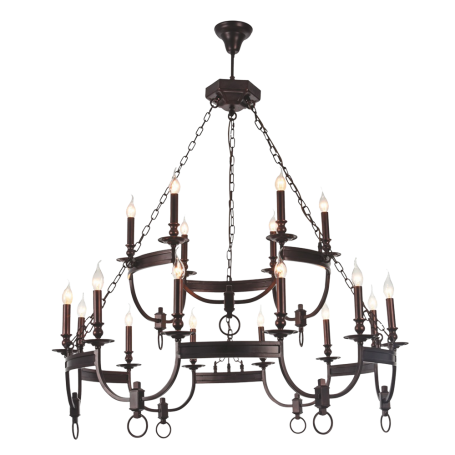 Подвесная люстра Crystal Lux Suerte Brown SP12+6
