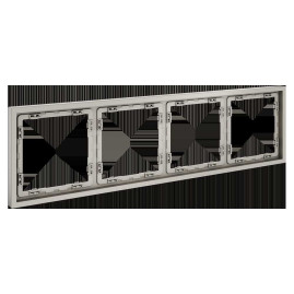 Рамка пластиковая Voltum S70 на 4 поста, (кашемир) VLS100403