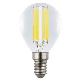Лампа светодиодная Uniel E14 4W 3000K прозрачная LED-G45-4W/3000K/E14/CL GLY01TR UL-00011938