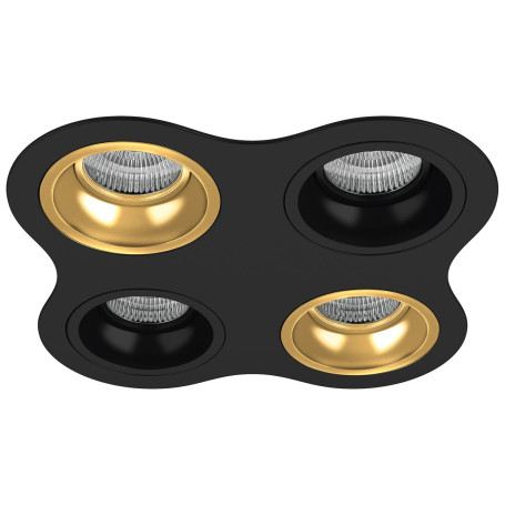 Комплект из светильников и рамки Lightstar Domino Round (214647+214603+214607+214603+214607) D64703070307