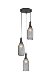 Люстра подвесная Alfa Light F3524-32 Black E27*3