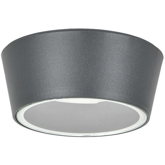 LIGHTING Светильник уличный 5104 потолочный под лампу GX53 IP65 серый IEK LT-UPU0-5104-GX53-1-K03